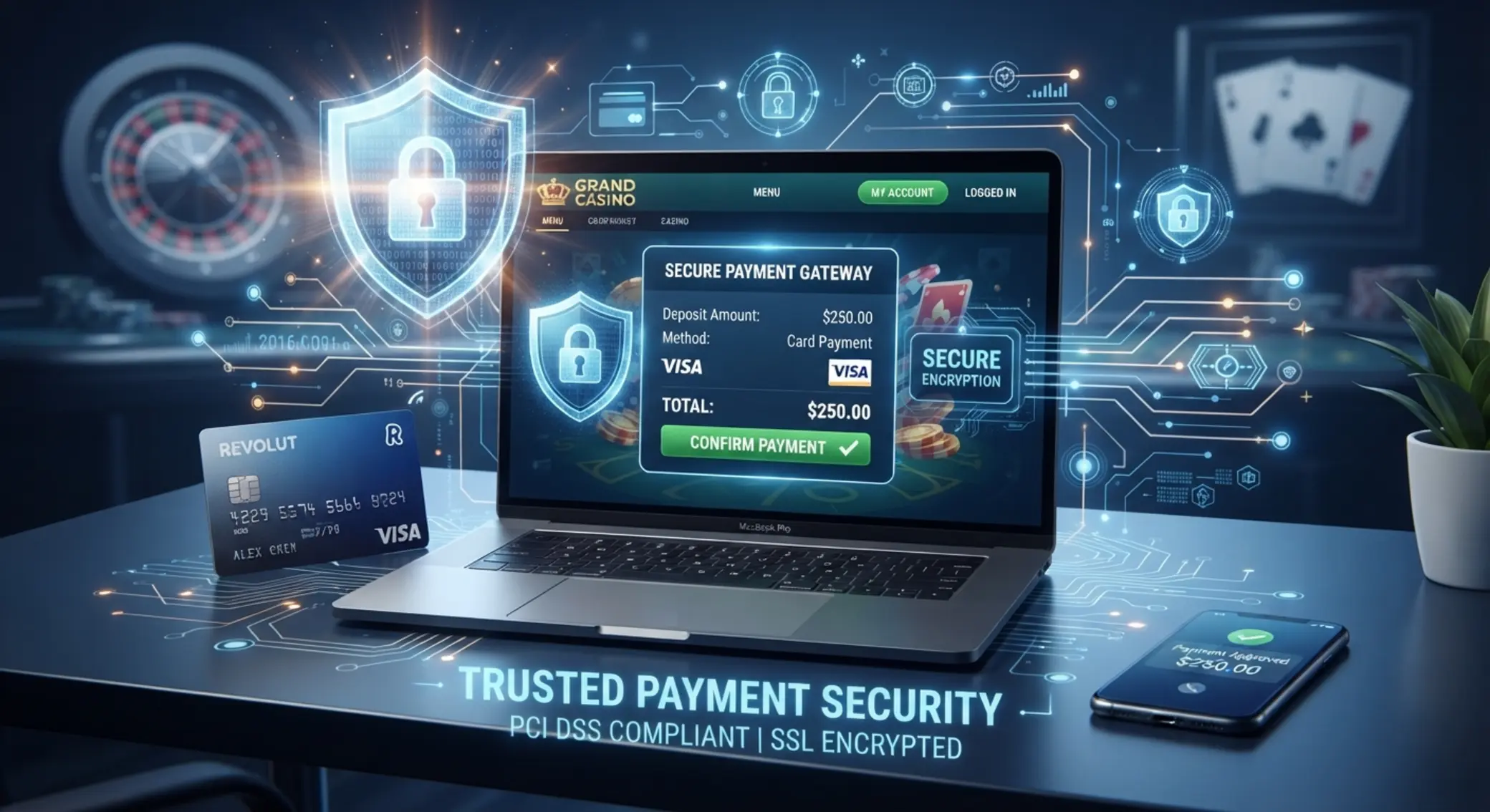 Bezpieczeństwo płatności Revolut w kasynie online